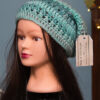 thimbles and hooks, Slouchy Beanie Hat, Crocheted Slouchy Hat