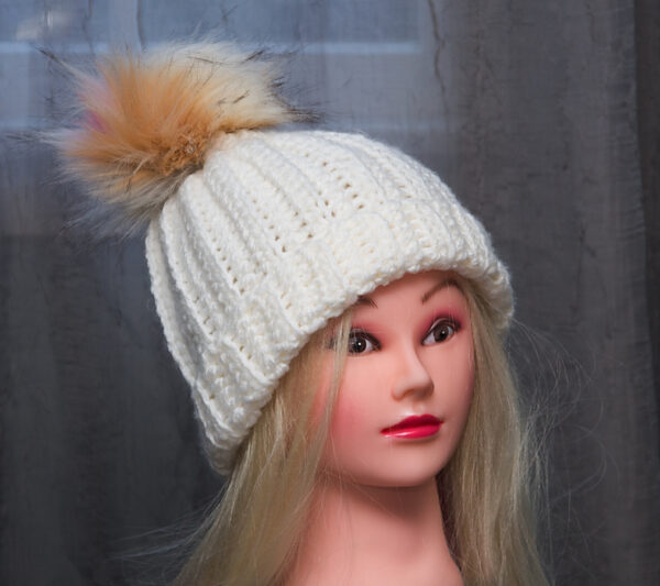 Slouchy Beanie Hat, Crocheted Slouchy Hat