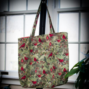 Winter Cardinal Tote Bag