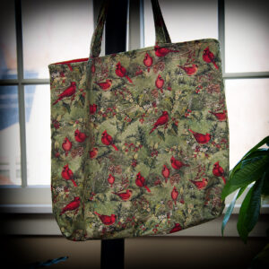 Winter Cardinal Tote Bag