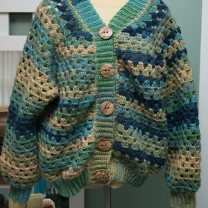 Crochet Bomber Style Sweater