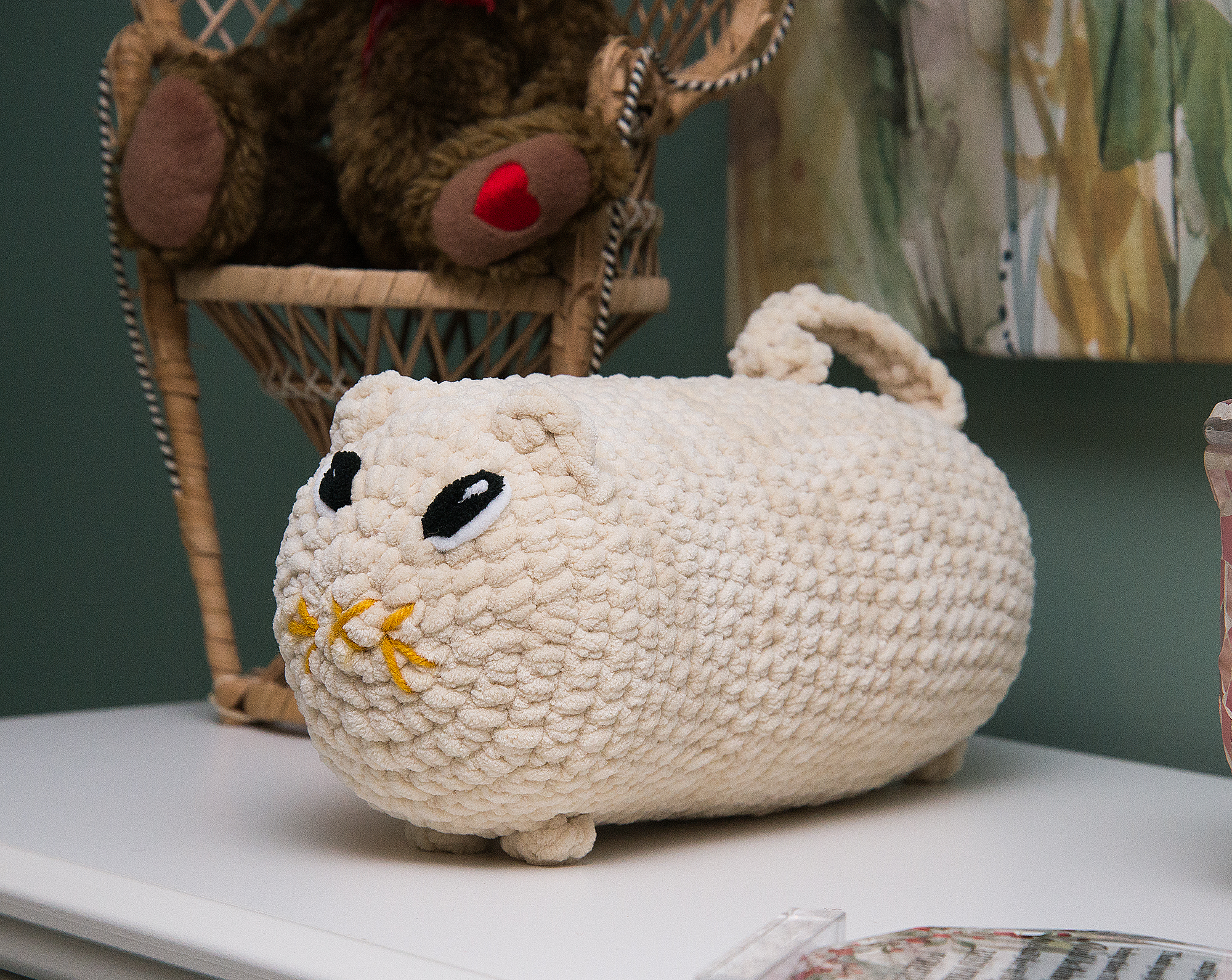 Amigurumi loaf cat